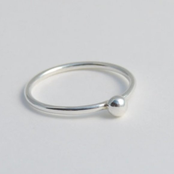 Two handmade sterling silver stackng rings - Picture 1 of 3